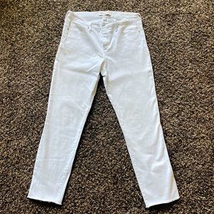 Vintage America White Skinny Ankle Jeans